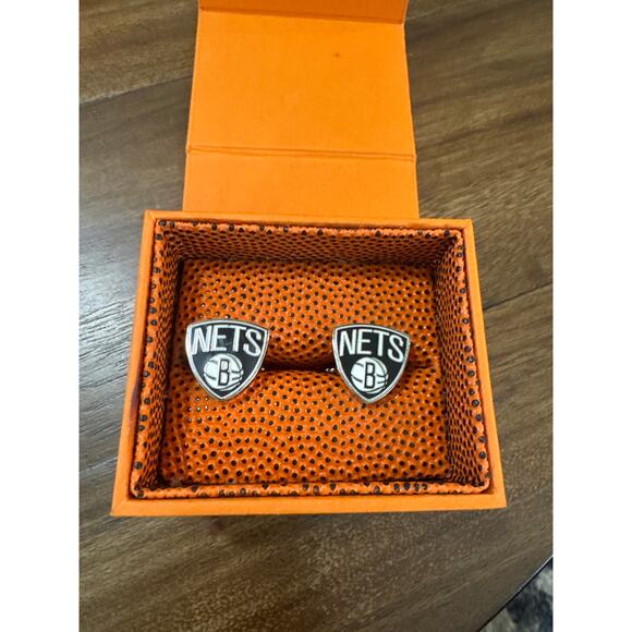 NBA Brooklyn Nets Cuff Links - Picture 1 of 4